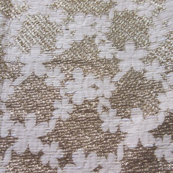 NWT Sezane Philomena in Ecru Gold Jacquard Bow A-line Mini Shift Dress 36 / US 4 - Picture 4 of 8